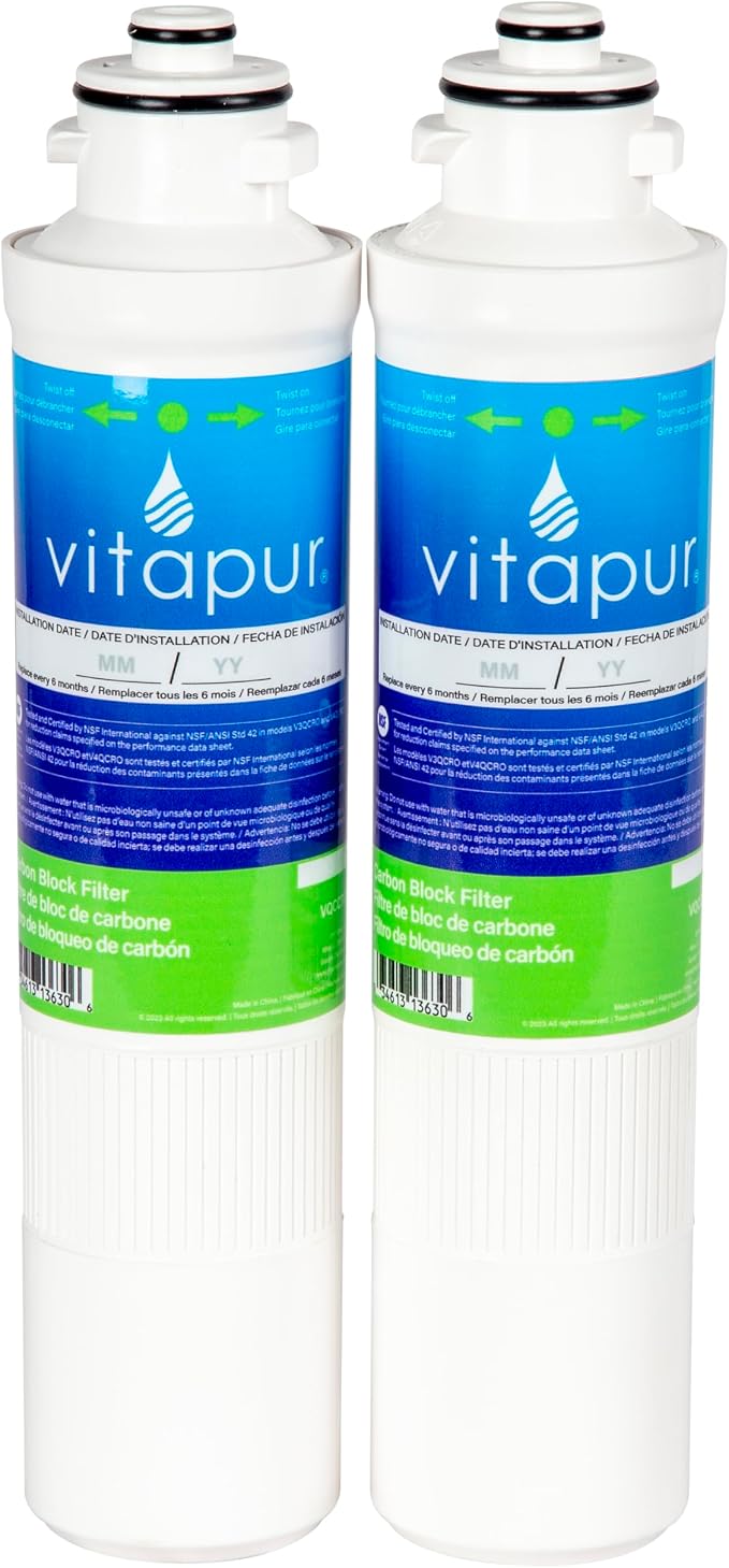 Vitapur Filter Replacement Kit for PQC1FS and PQC3RO