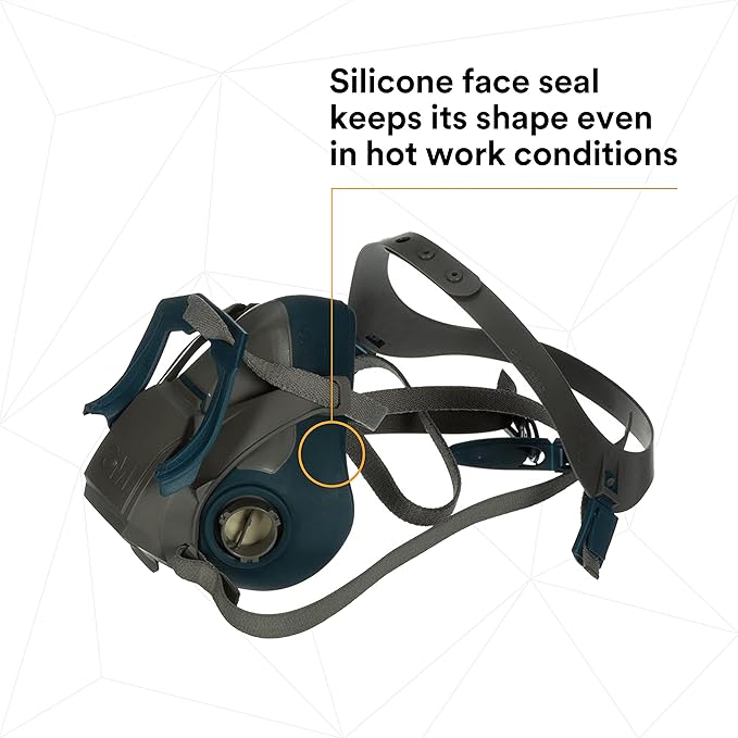 3M Rugged Comfort Quick Latch Half Facepiece Reusable Respirator