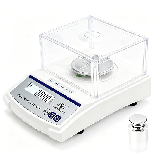 0.001g High Precision Milligram Scale, Microscale Lab Analytical Balance with LED Display and Windshield, Mg Scale for Weighing Powder, Gem, Jewelry and Coin(Grams, 300)