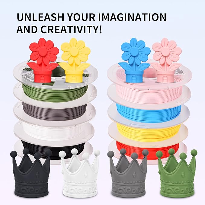 RAMBERY Matte PLA Filament Bundle 1.75mm, 8 Colors 3D Printer Filaments Dimensional Accuracy +/- 0.02mm, 8 Pack Multicolors Fit Most FDM Printers, 200gX8 Spools
