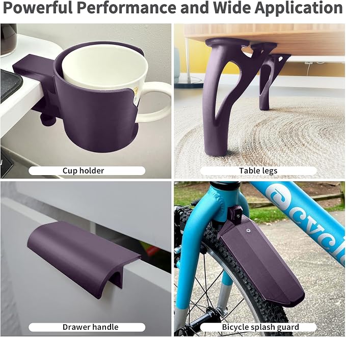 IEMAI Carbon Fiber PETG Filament 1.75mm Matte Purple 1KG, PETG-CF 3D Printer Filament with Dimensional Stability & Low Warpage, High Stiffness, Heat Resistant, Easy Print