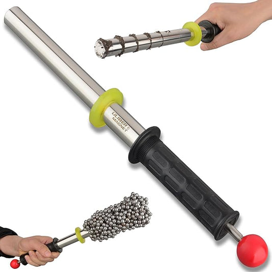 ULIBERMAGNET Magnetic Pickup Tool,8000 Guass Neodymium Magnetic Retrieving Tool Rod with Release Handle,Heavy Duty Magnetic Sweeper for Metal Cuttings,Pickup Nails, Screws, Iron Scraps and Metal Parts