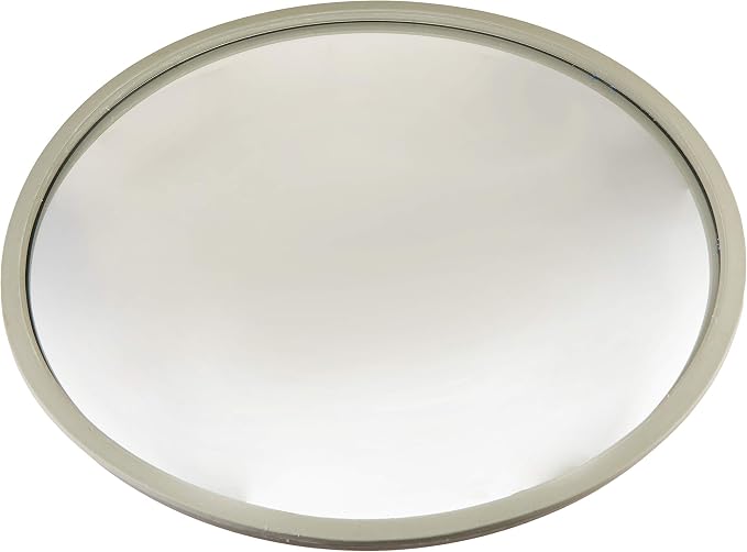 OC1200 Acrylic Convex Wall Mount Mirror, 12",Off-white