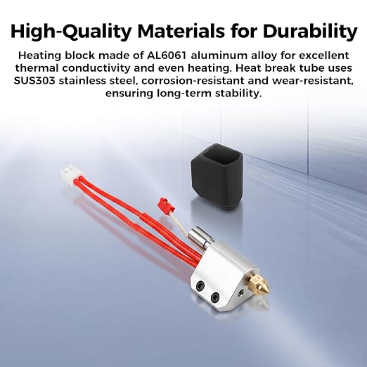 Creality Official CR-M4 Heating Block Kit, Original AL6061 Aluminum Hotend with Quick Release Nozzle, High-Temperature Corrosion-Resistant Replacement for Creality CR M4 3D Printer