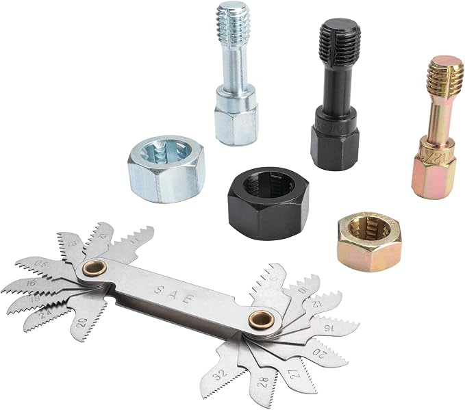 Performance Tool W8660 42 pc. Master Thread Restorer Kit: Includes Metric/SAE UNC/UNF Discs, Tap Dies, and Thread Gauges to Restore Stripped or Damaged Nuts and Bolts