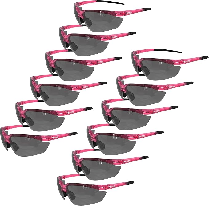 JORESTECH Safety Eyewear, ANSI Z87+ Impact Resistant Polycarbonated Eye Protection Safety Glasses, pack of 12