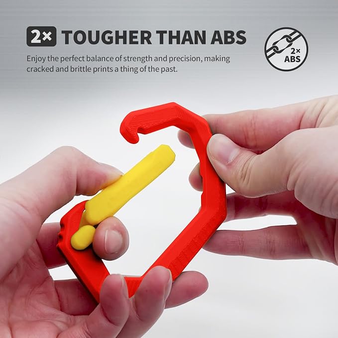 OVERTURE Super PLA+ Filament 1.75mm, Toughness Enhanced PLA Plus, Professional Toughness 3D Printer Filament 1kg (2.2lbs), High Precision +/- 0.02mm (Red)
