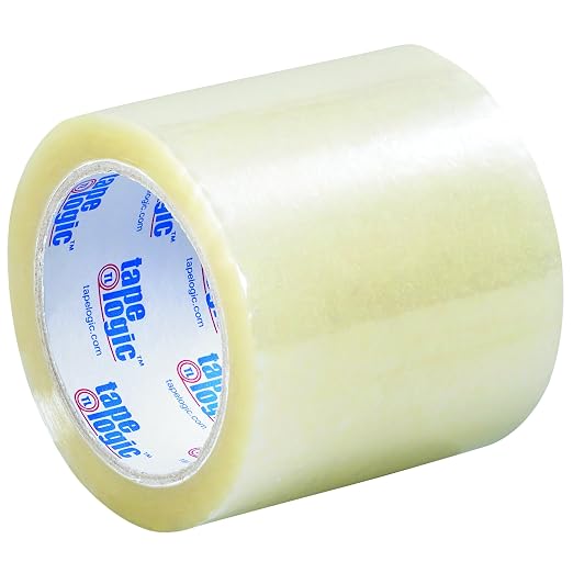Tape Logic Packing Tape (6-Rolls), 4" x 72 yd 2.0 Mil - Acrylic Strong Everyday Use Packaging Tape Refill for Shipping, Moving, Order Fulfillment