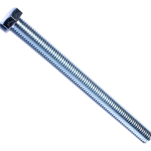 Hard to Find Fastener Tap Hex Bolts, Durable Corrosion-Resistant Steel Hex Head Bolt for Home Improvement, DIY, Construction, 3/8-16 x 5, Pack of 25
