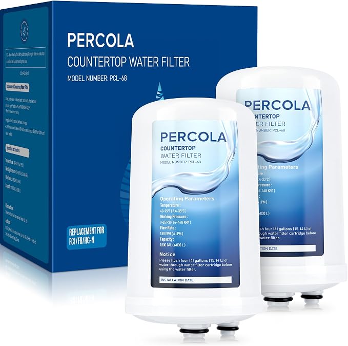 FC1, F8, HG-N Water Filter, Compatible with Enagic Leveluk F8 and HG-N Filters on K8, SD501(2011+), JRIV Machine (2 Pack)