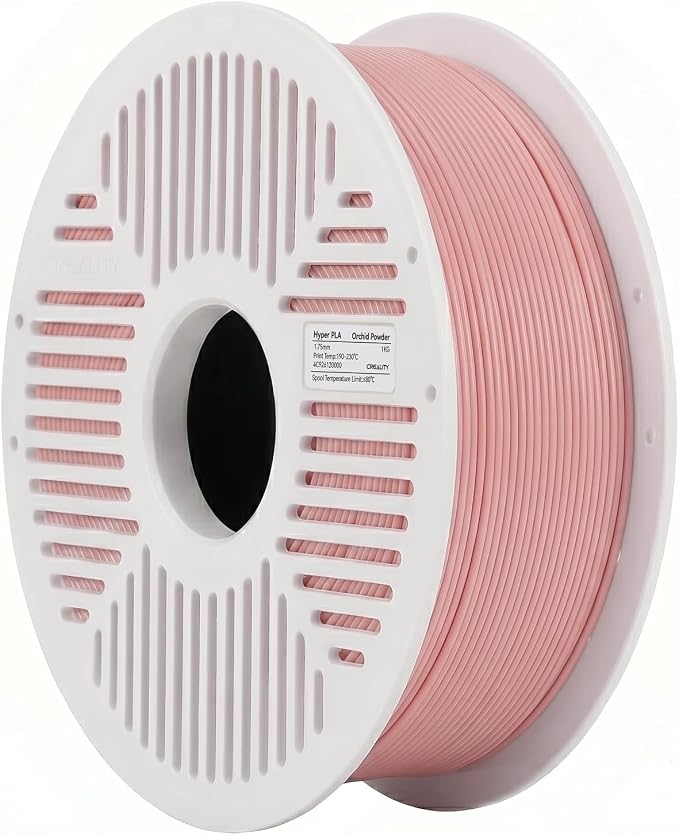 Creality PLA Filament with Reusable Spool 1KG, 1.75mm PLA 3D Printing Filament 2.2lbs High Dimensional Accuracy, Easy Installation Detachable Spool, Fits for Most 3D Printers, Orchid Pink