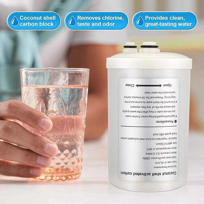 Qualirey 1 Pack Premium Filter Replacement Compatible with HG-N Type Water Ionizer, NSF 372 Certified, Compatible with Enagic Kangen LeveLuk SD501, JrIV, KANGEN 8(Not Original Type Before 2010)