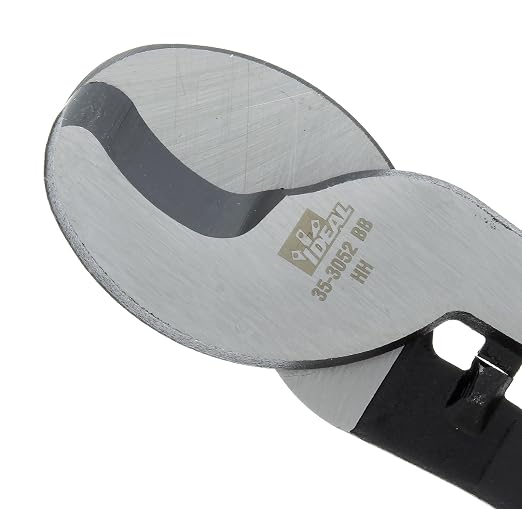 IDEAL Electrical 35-3052 Cable Cutter - 9.5 in., By-Pass Cutter Blades Wire Cutting Tool for 2/0 Copper, 4/0 Aluminum