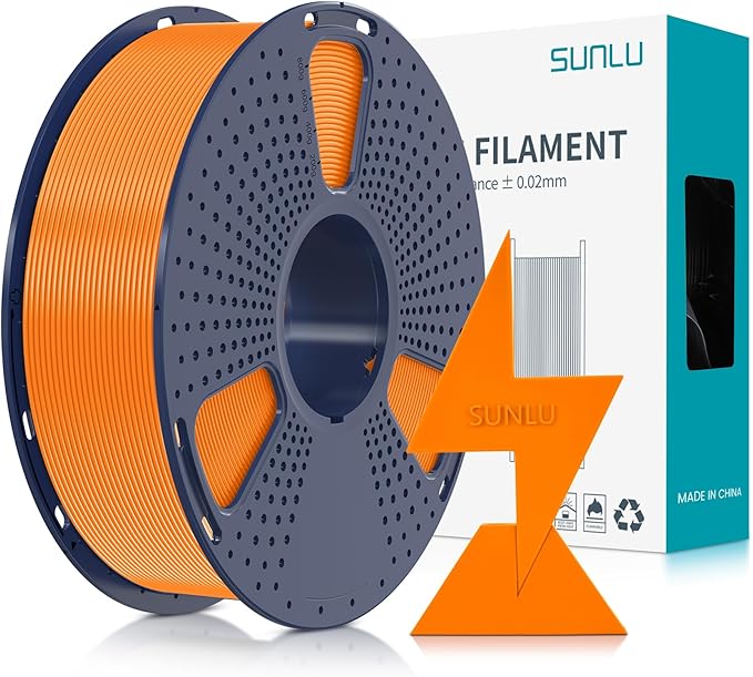 SUNLU High Speed PLA Filament 1.75mm, 1KG Orange | 30mm/s - 600mm/s Print Range, High Speed 3D Printer Filament, Fast Printing, Neatly Wound, Dimensional Accuracy +/- 0.02mm