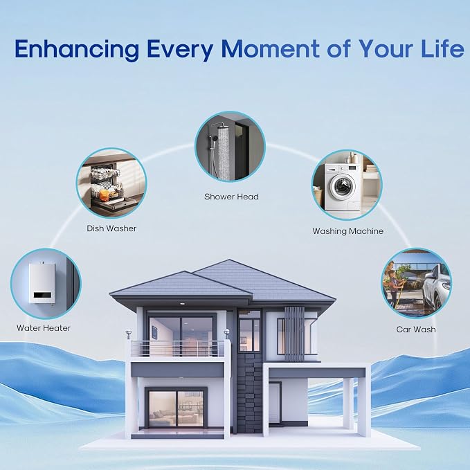ICEPURE 5 Micron 20" x 4.5" Whole House Upgraded Activated Carbon Water Filter, 20-Inch Enhanced Lead Removal Water Filter Cartridge, Compatible with FC25B, EPM-20BB, CB-BB-20, CTO20BB-CQB, 1 PACK