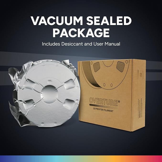 OVERTURE PETG Filament 1.75mm, High Speed 3D Printer Filament, Neatly Wound & Clog-Free, 1kg Spool (2.2lbs) Clear PETG, Dimensional Accuracy +/- 0.02mm, Fit Most FDM Printers (Transparent Blue)