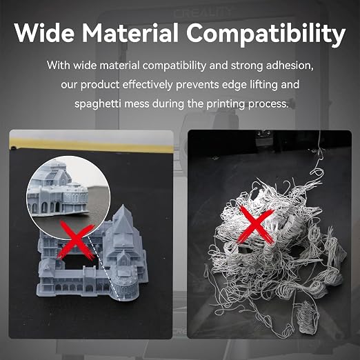 Official Creality K1 Max Build Plate 315x310mm Double Sided Epoxy Resin Coating Spring Steel Magnetic K1 Max Bed Plate 3D Printer Build Plate for K1 Max & Ender 3 V3 Plus (No Magnetic Sheet)