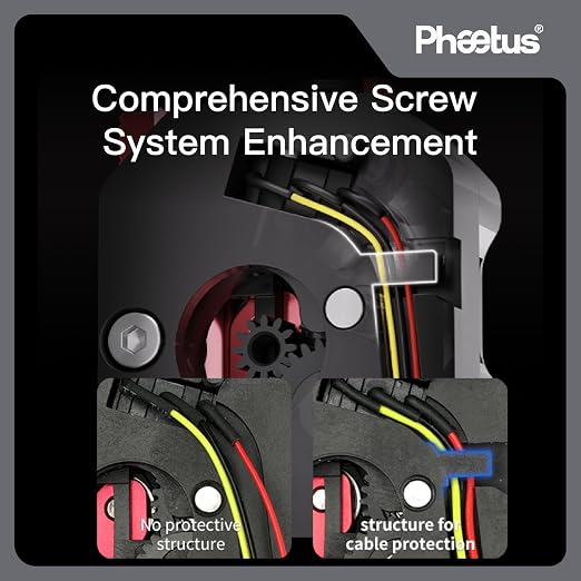 Phaetus DXC1 Extruder for Creality K1 Series | Dual-gear no-slip, 60% less wear; RNC 3x life, adapts all filaments, runout auto-pause, clog-free cooling