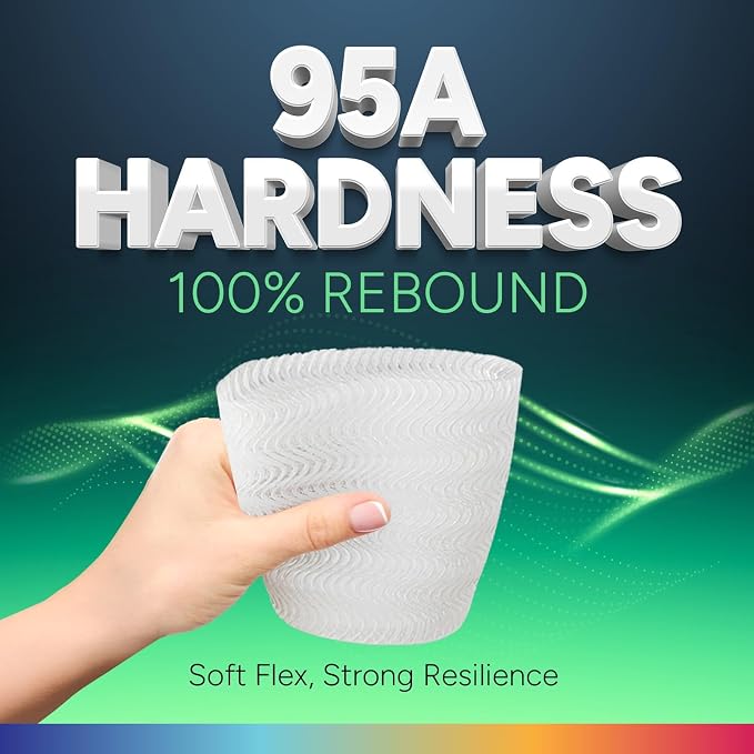 OVERTURE 4KG Bundle TPU 95A Flexible 3D Printer Filament 1.75mm | High Elasticity & Durability Filament,4 Pack 1kg Spool(2.2lbs),Fit Most FDM Printer(Black*2+White*2)