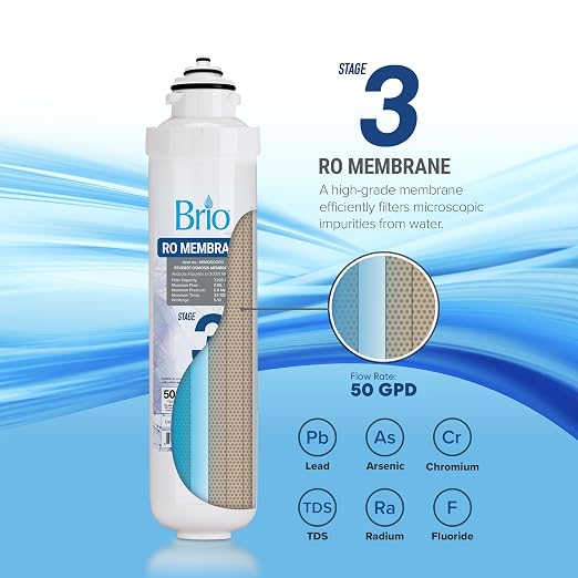 Brio Water Cooler Filter Replacement - Stage-3: Reverse Osmosis Membrane - for Brio model CLPOUROSC420RO