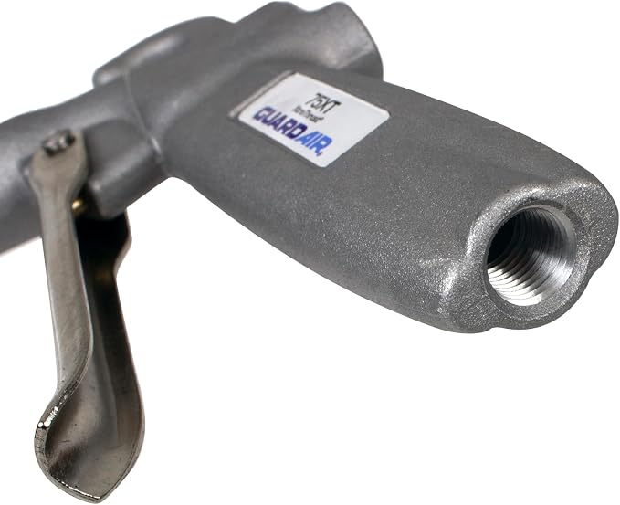 Guardair XtraThrust Safety Air Gun - 36 inch Aluminum Extension, Pistol Style Grip, OSHA Compliant Alloy Nozzle, 1/4 Inch FNPT Inlet (75XT036AA)