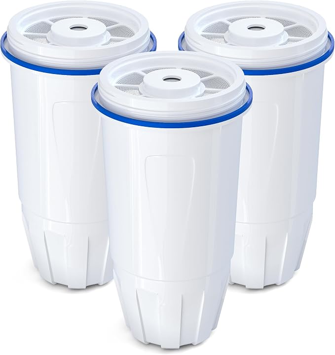 Upgraded Water Filter Replacement for Zero Pitcher and Dispenser ZR-001 ZR-004 ZP-006 ZR-017, Multi-Stage Filter System, Effectively Reducing Lead, Chromium, PFOA, and PFOS, Pack of 3, By DESENRUIS | for ZR-004, ZP-006, Multi-Stage Filter System, Effec...