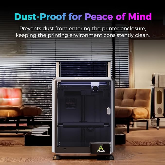 Creality Official K2 SE/K1 SE Enclosure, Transparent Cover Dustproof Tent Constant Temperature Noise Reduce Protective Cover, Customized Transparent Enclosure for Creality K1 SE and K2 SE 3D Printer
