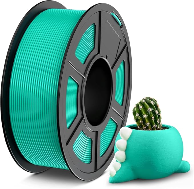 TECBEARS PETG Filament 1.75mm 1KG, 3D Printer Filament PETG, Strong Toughness, 1KG(330M) Filament High Precision, Dimensional Accuracy ±0.02mm,Mint Green