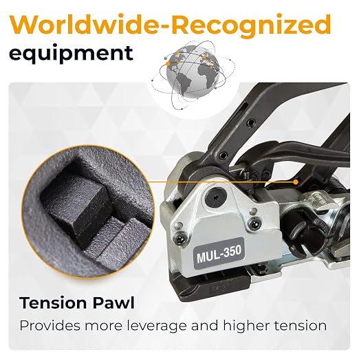 IDL Packaging Teknika MUL-350 Heavy Duty Combination Tool for PET Strapping, 5/8" Strap Width