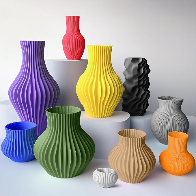 SUNLU High Speed PLA Filament Mini Pack, 30mm/s - 600mm/s Print Range, High Flow Speedy 3D Printer PLA Filament Bundle, 250g/Spool, Black+White+Green+Blue+Red+Orange+Yellow+Pink | 250g/Spool, Black, White, Green, Klein Blue, Red, Sunny Orange, Yellow, ...