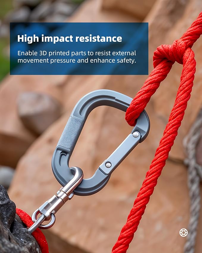 Inslogic Nylon-Like Tough 3D Printer Resin, High Impact Resistance & Flexibility for LCD, DLP, SLA Resin 3D Printers, Durable, Low Shrinkage, 365-405nm UV-Curing Resin for Functional Parts, 1kg, Gray