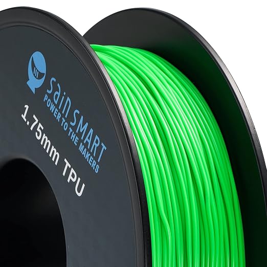 SainSmart Neon Color TPU, 1.75mm Flexible TPU 3D Printer Filament 800g, Dimensional Accuracy +/- 0.05 mm, Neon Green