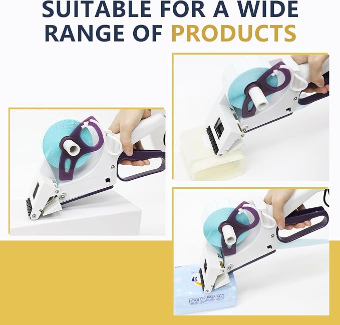 ZONEPACK Manual Label Applicator Round Bottle Labeling Machine Hand-held Square Round Labeller Flat Curved Surface Label Dispenser