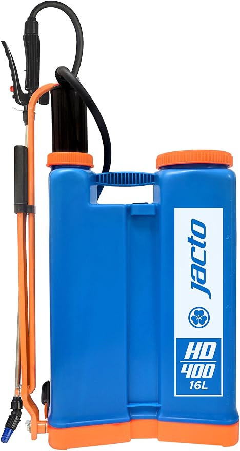 Jacto HD400 Heavy-Duty 4-Gallon Sprayer – Versatile & Durable for Landscapers, Farmers & Homeowners | Ergonomic Design, Adjustable Nozzle - Color Blue