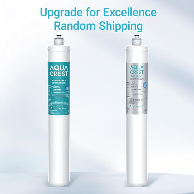 AQUA CREST I2000 2 Under Sink Water Filter, Replacement for Pentair® Everpure I2000 2, EV9612-22, MC2, ESO7, MH2, EV9612-56, EV9607-25, EV9613-21, NSF/ANSI 42 Certified, 26000 Gallons