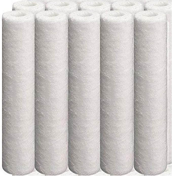 CFS - 5 Micron Replacement GE Filters Compatible With KW2510G GXWH04F GXWH20F GXWH20S GXRM10 Models - 9.75" x 2.5" Water Filtration Systems - 10 Pack