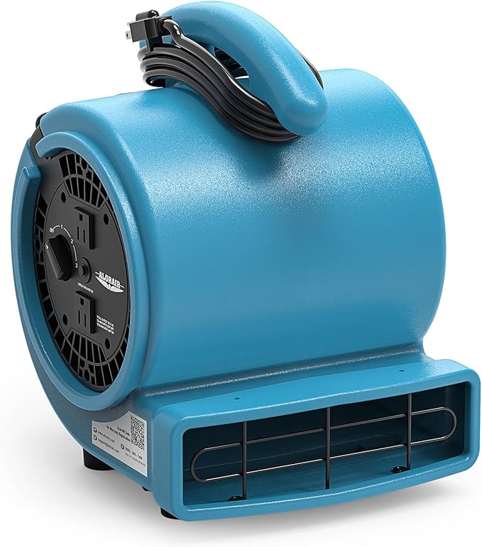 ALORAIR 1000 CFM Air Mover Blower Fan for Drying, Ventilating, Exhausting, Cooling, Utility Timer Fan with 3 Speeds, 5 Adjustable Angles, 10ft Long Cord for Home, Industrial, Commercial Use - GE1000A
