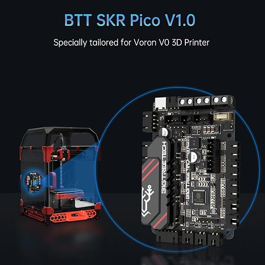 BIGTREETECH SKR PICO V1.0 Control Board Integrated 4 Axis TMC2209 UART Stepper Motor Driver Compatible with Raspberry-Pi Online Printing for Voron V0 V0.1 3D Printer Motherboard