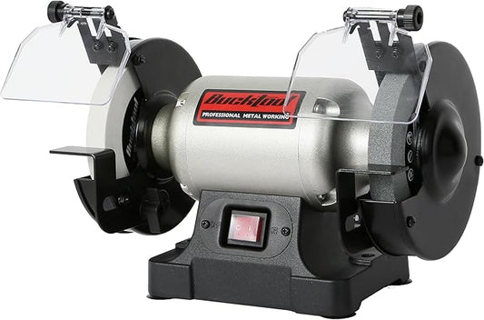 BUCKTOOL 6-Inch 1/3HP Low-Speed Bench Grinder, High Precision Wobble-free Wheel Grinder, TLG-150S