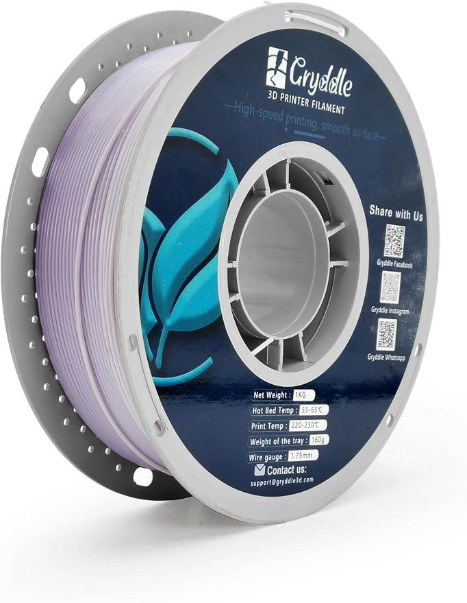 PETG 3D Printer Filament,1.75 mm 1KG (2.2lbs) ±0.13 mm High Precision, Dimensional Accuracy,High Toughness & Heat Resistance, Widely Compatible with FDM Printers