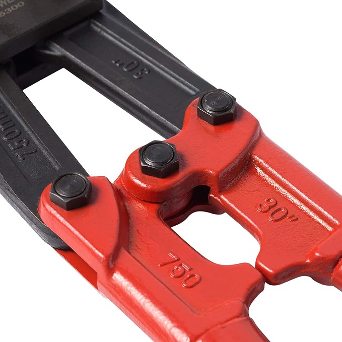 MAXPOWER 30 Inch Heavy Duty Bolt Cutter | Drop-Forged Chromoly Steel Blades for Maximum Cutting Force | Soft Rubber Grip Handles for Secure & Comfortable Use | Cuts Padlocks, Chains, Bolts, Wire Mesh