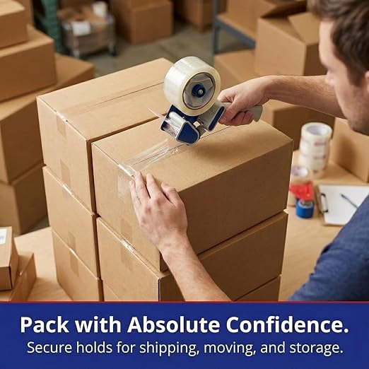 Tape Logic Packing Tape (6-Rolls), 3" x 55 yd - Industrial Strength Packaging Tape Refill for Shipping, Moving, Order Fulfillment, Acrylic 3.5 Mil