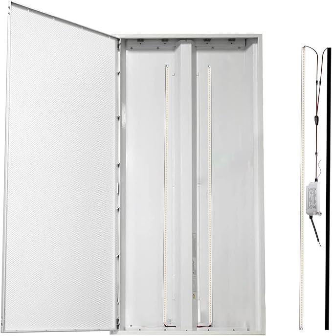 4FT LED Magnetic Retrofit Kit, 36W, 5000K Daylight White, 5400LM, 0-10V Dimmable, T8 T10 T12 Fluorescent Replacement