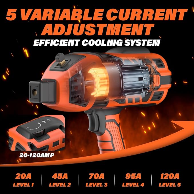 MAXLANDER Welding Machine Portable, 110V 120A Handheld ARC Welder with IGBT Inverter 5 Variable Current Adjustment, 20PCS Rods, Fits for 3/64"-1/8" Wire Rods