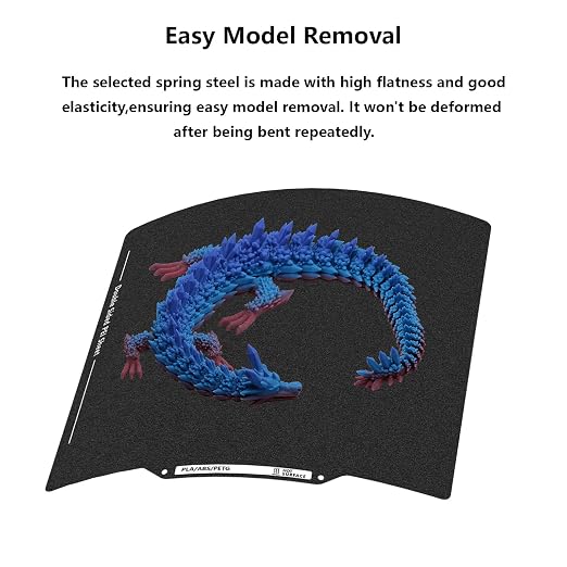 Upgraded Neptune 4 Double Sided PEI Build Plate, 3D Printer Black Textured PEI Platform for Elegoo Neptune 3/Pro, Neptune 4/Pro 235x235mm
