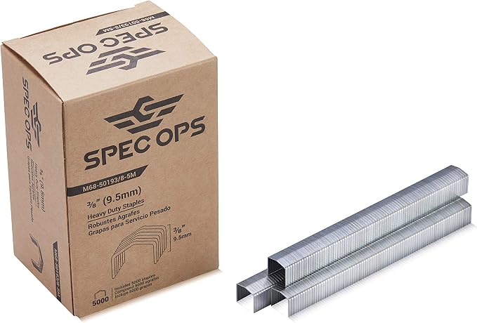 Spec Ops Tools Heavy Duty Staples for M68E Plier Stapler, 5,000 Pack, 3/8"