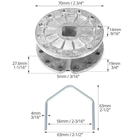 QWORK Fence Tightener, 20 Pcs Rapid Inline Fence Tensioner Strainer for Electric and Farm Fences