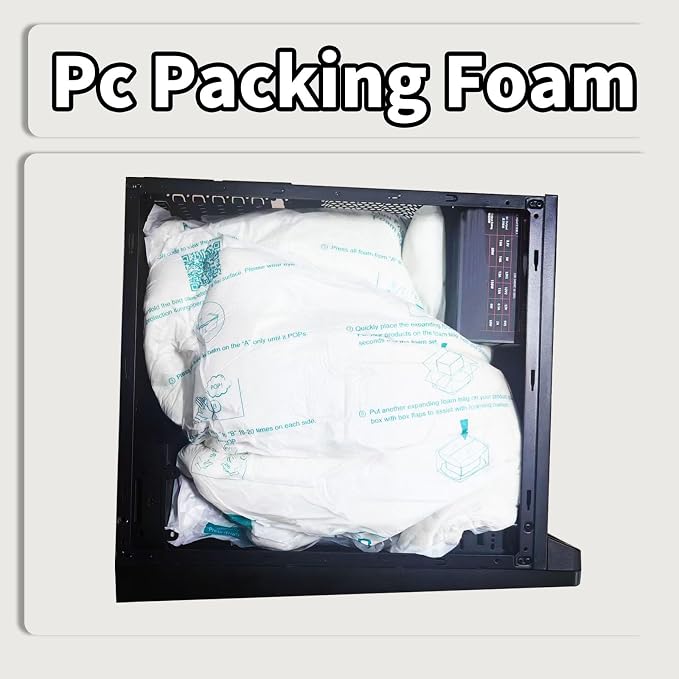 2 Pcs Expanding Foam Packaging for PC, Fragile & Irregular Valuables Items, Electronics, Ceramics. Packing Foam for Shipping & Moving, 14”x16”
