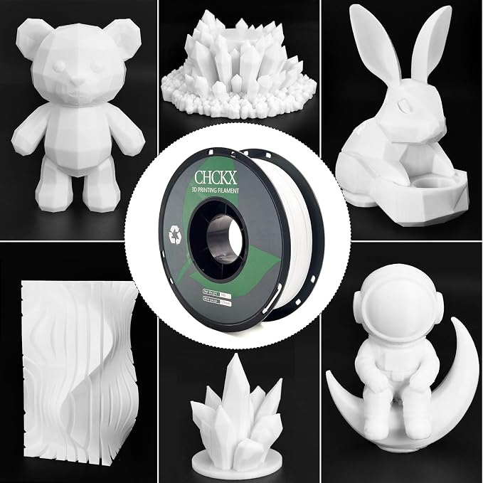 PETG 3D Printer Filament Bundle, 10Rolls,Dimensional Accuracy +/- 0.03 mm, 1kg Spool(2.2lbs), 1.75 mm Fit for Most 3D Printers,Black+White+Grey+Red+Green+Blue+Purple+Skin+Silver+Yellow