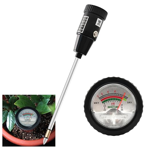 Xaila 2-in-1 Soil pH & Moisture Meter, 300mm Probe – Replacement for Standard Testers, No Battery, Deep Penetration for Garden, Farm, Lawn, Indoor/Outdoor Plants